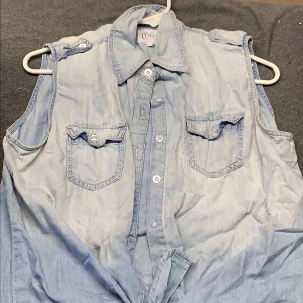 Jean button up